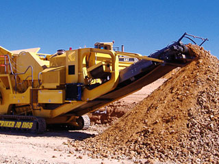 Aggregate and rock crushing operations