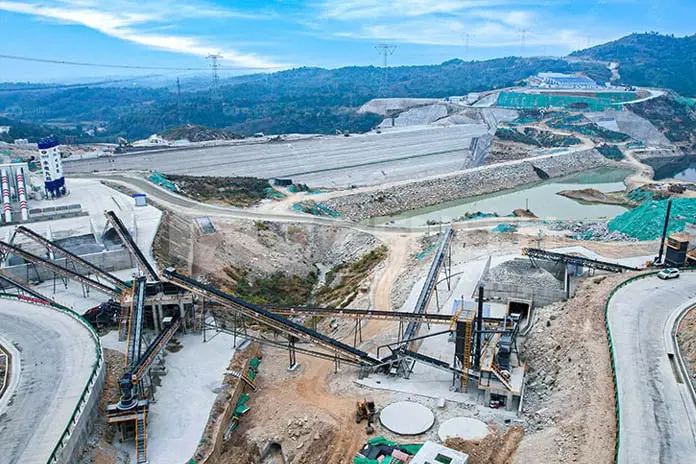 200t/h Granite Crushing Plant for Hydropower Station