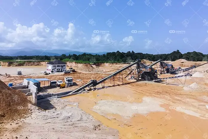 Trinidad and Tobago 400TPH Sand Washing and Screening Plant