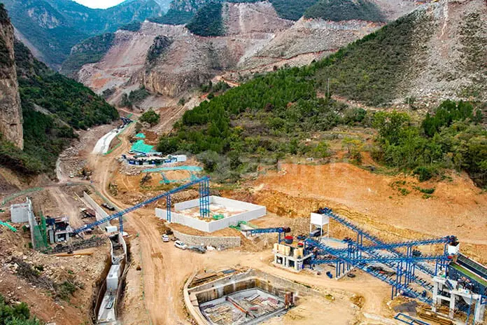 300t/h Tunnel Spoil Crushing Plant for Hydropower Station